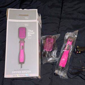 Infinity Pro with the Knot Dr. Hair Straightening Brush